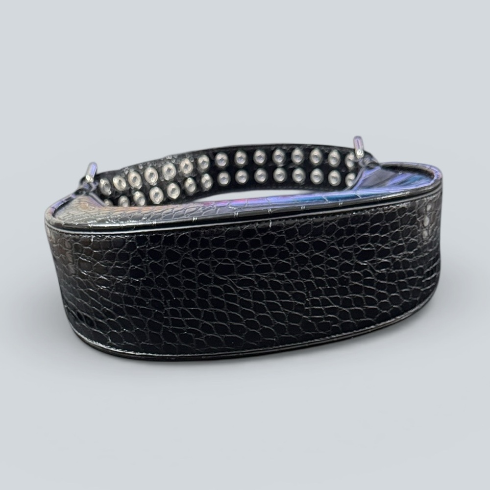 Urban Outfitters Faux Croc Shoulder Bag – Black - Picture 3 of 6